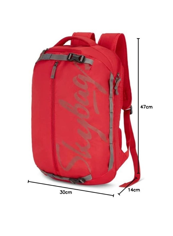سكاي باجز Skybags Polyester Solid Offroader Nx 01 3 Compartment Laptop Backpack Red - Image 3